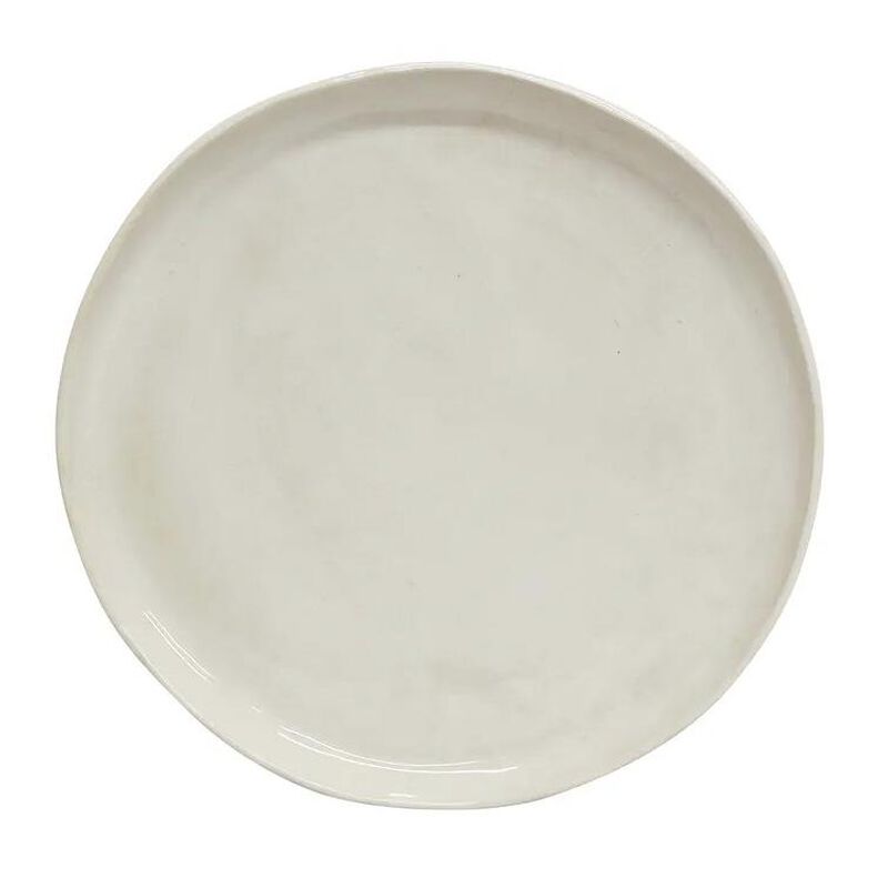 French Country Franco Rustic White Dinner Plate image number 1